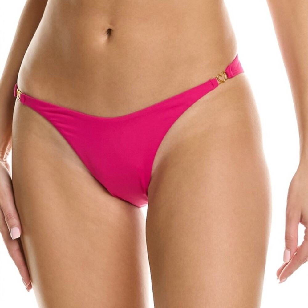 L*Space Ziggy Bikini Bottom in Bougainvillea Pink L NWT
